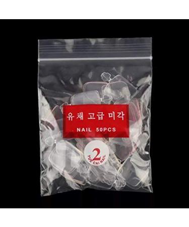 600 PCS 12 Sizes False Toenails | Full Cover Acrylic Toenails for Nail Salons & DIY Nail Art - Transparent - Buy Online on GoSupps.com