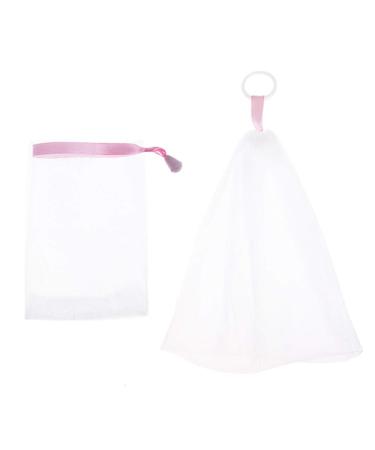 2pcs Bubble Net For Bubble Foam Making Net Mesh Body Facial Skin Care Tool Mesh Saver Bag Pouch
