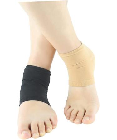 VINTORKY Foot Sock Heel moisturizing Sock Dry feet Socks Heel Protectors for high Heel Shoes Black Heel spa Socks Cracked Heel Socks Heel Sleeves for Cracked Heels Black Gel Damping Insole - Buy Online on GoSupps.com