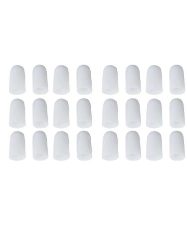 Healvian or Protector 12pairs Provide Protectors Cover Pad Separator Toe Cots Orthotic Protector Cushion Relief Straightener Fingers Soft Correction Comfortable Strengthener Blisters Thumb White 4.5x2.5cm