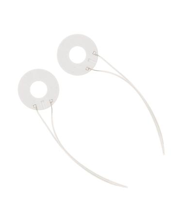 Mikinona 2pcs Ceramic Heating Plates Hot Ring for Hair Dressing Hair Curling Wand Hairdressing Appliance Ceramic Coil Coils Appliance Repair Ceramic Coil Tool Plastic Electro-Thermal White