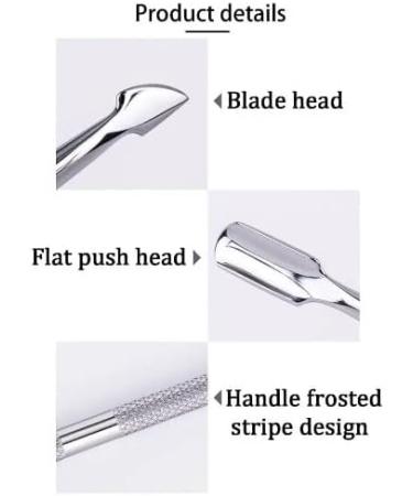 Fiterra Cuticle Pusher Cuticle Remover Semi-Permanent Shellac Polish Remover Manicure and Pedicure Tool Cleaning of Nails Gel Nails Porcelain Nails Ergonomic - Buy Online on GoSupps.com