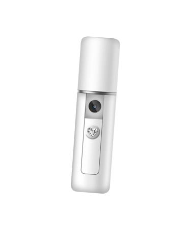 Beavorty Mini Face Spray Instruments 1pc Nano Mist Sprayer Nano Facial Mister Steamer Eyelash Extensions Cold Spray Hydrating Instrument White Mist Sprayer 11.5*3cm White