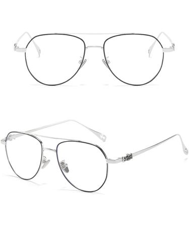 Riccie Retro HD Blue Light Blocking Glasses for Men - Anti-Radiation Readers +1.0 to +3.0 Aspherical Resin Lens - Buy Online on GoSupps.com