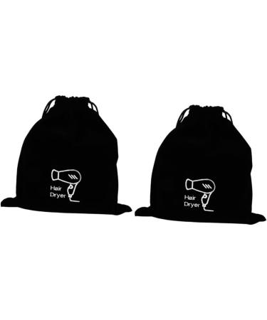 FOMIYES 10 Pcs Velvet Bag Blow Dryer Hair Dryer Bag Drawstring Travel Flannel Wen Wan Organizer 30.00X26.00X0.50CMx5pcs Blackx5pcs - Buy Online on GoSupps.com