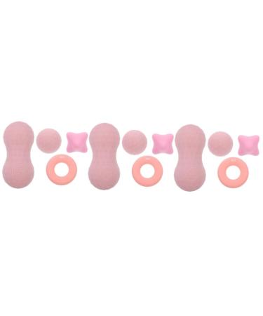 Lurrose 12 pc fascia ball peanut massage trigger foot massage muscle roll deep tissue massage roller Massage tools muscle massage roller body massage fascial roller balls tool sports pebble gel