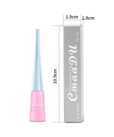 FAEYLI Waterproof Matte Liquid Eyeliner Pen | High Pigment Color | Pink, White, Black, Red, Brown, Green, Purple | Durable Formula | Eye Makeup - 02 - Buy Online on GoSupps.com