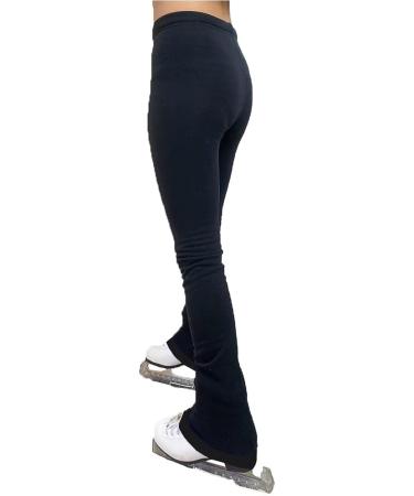 UniqGarb Figure Skating Practice Pants - Polar Fleece Thermal Black/Blue/Purple - Adult M (8-10) - Buy Online on GoSupps.com