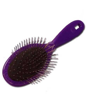 #1 All Systems Plastic Pin Brush Large-Purple