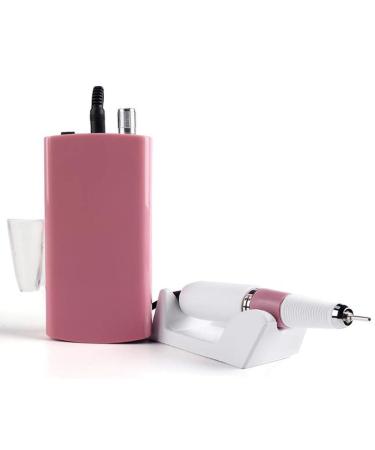 Nail Drill Handheld Pen Electric Nail Drills Pedicure Tools Rechargeable Manicure Grinder for Acrylic Gel Nails Home Nail Buffer Manicure Pedicure Pink