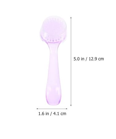 Shop Lurrose 6pcs Plastic Cleaner Brushes - Perfect for Nails Face & Pedicure | Acrylic Pink & Blue Cleaning Tools - Buy Online on GoSupps.com