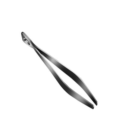 Healeved 1pc Stainless Steel Pig Hair Clip Manual Tweezer Hair Remover Cooking Tweezer Fish Bone Pincer Hair Tweezer Hair Removal Tool Kitchen Supply Precision Tweezer Food Tweezer