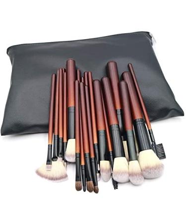 Marycan 26-Piece High-End Makeup Brush Set | Premium Synthetic Brushes for Foundation Face Powder Blush & Eyeshadow | Mahogany Beauty Tools for Flawless Makeup - Buy Online on GoSupps.com