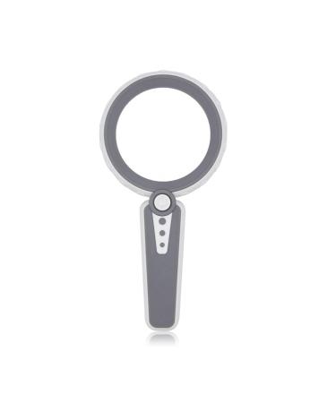 30X HD Reading Magnifying Glasses 3 Lighting Modes 12 LED Handheld Magnifying Glass High Power Lighted Magnifier for Repair Coin (Grey White)