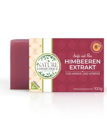 Wildberry Soap for Hands and Body Organic Raspberry Seed Extract Vegan Natural Ingredients Handmade