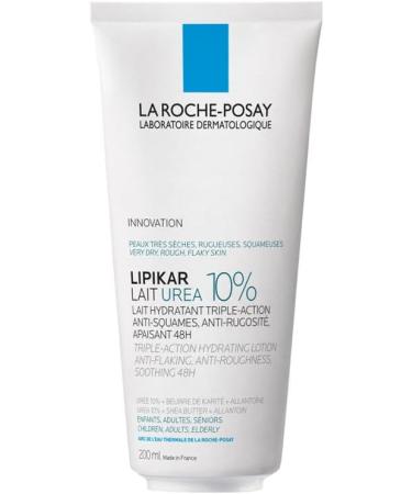 La Roche-Posay Lipikar Urea 10% Moisturizing Anti-Dryness and Anti-Irritation Milk Ideal for Very Dry Skin Triple Action Care Enriched with Shea Butter 200 ml - Buy Online on GoSupps.com