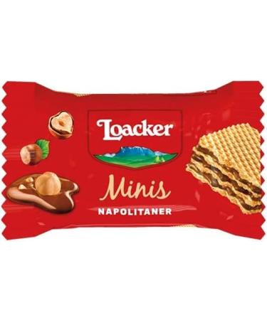 Loacker Minis Crispy Wafers Hazelnut Vanilla Biscuits Chocolate 80 Minis Wafers - Buy Online on GoSupps.com