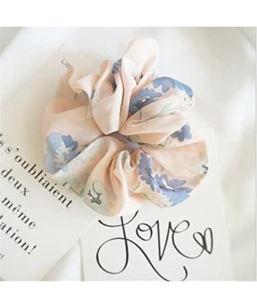 RECTYO GALLERY Set of 6 Pieces Large Women's Chiffon Flower Hair Scrunchies Hair Bow Chiffon Ponytail Holder Style 2 - Buy Online on GoSupps.com