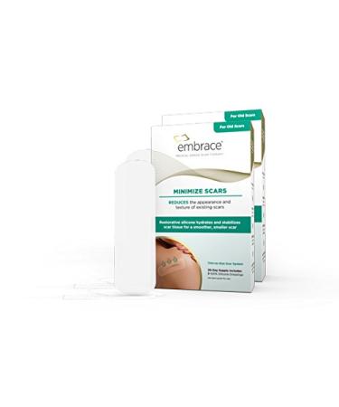 Embrace Minimize for Old Scars  Cut-to-Size Large (4.7) Silicone Scar Sheets  60 Day Supply (Recommended Treatment) 60 Day Minimize