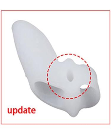 PediMend 2X Silicone Gel Toe Separator for Big Toe Alignment & Bunion Protection - Toe Straightener & Alignment Support - Unisex Foot Care (White) - Buy Online on GoSupps.com