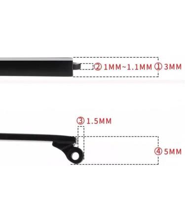 Jingyun Metal Glasses Replacement Arms - Durable Frames for G04 Style | International Shipping - Buy Online on GoSupps.com