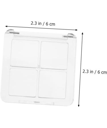 FOMIYES 6pcs 4 Eye Shadow Box Makeup Lipstick Empty Eyeshadow 4 Colors Eyeshadow Palettes Magnetic Empty Box - Buy Online on GoSupps.com