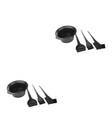 minkissy 8 Sets Hair Coloring Bowl Steamer Tools Hair Dye Comb Baking Oil Four Piece Set