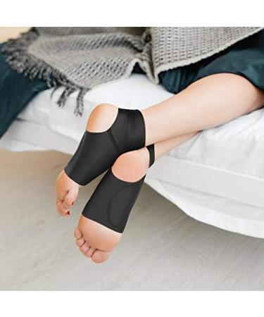 Ankle Bandage with Gel Pads for Plantar Fasciitis & Heel Spur - Compression Support for Foot Pain Relief (1 Pair) - Buy Online on GoSupps.com