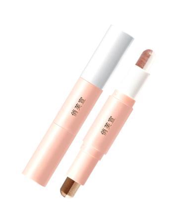 WOONEKY 2pcs Eye Shadow Stick Shimmer Eyeshadow Double Head Eyeshadow Stick Glitter Eye Shadow Plastic