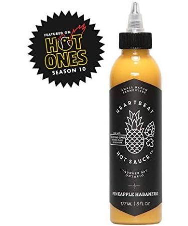 Heartbeat Hot Sauce - Mixed 4-Pack (4 Flavours: 1 x Pineapple Habanero 1 x Red Habanero 1 x Green Jalapeno 1 x Blueberry Habanero) Habanero 177 ml (Pack of 4) - Buy Online on GoSupps.com