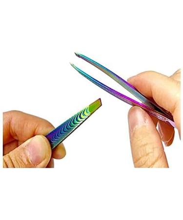Exeton - Eyebrow Tweezers Hair Removal Tool Hair Plucker Stainless Steel Non Slip Handle Multi Coluor - Buy Online on GoSupps.com