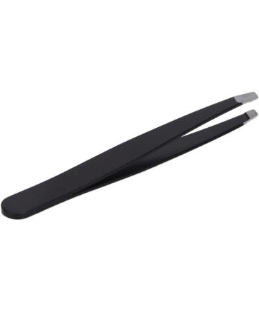 Verdant Touch Makeup Tweezers Stainless Steel Eyebrow Tweezers Portable Black for Eyebrows Facial Hair Ingrown Hair Removal - Buy Online on GoSupps.com