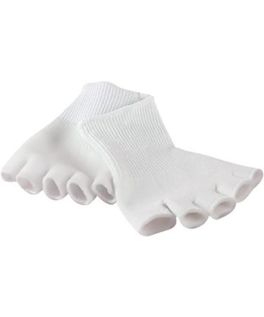 MERRYHAPY 1 Pair Foot Care Supplies Foot Care Socks Gel Toe Socks Five Toe Gel Socks - Buy Online on GoSupps.com