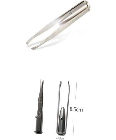 POPETPOP Led Light Eyelash Tweezer Led Eyebrow Tweezer Eyebrow Hair Removal Tweezer - Buy Online on GoSupps.com