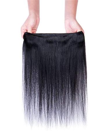 Buy 100% Natural Black Brazilian Human Hair 3 Bundles - Straight Virgin Weave Extensions (18) | Premium Quality Hair for All Hair Types - Buy Online on GoSupps.com