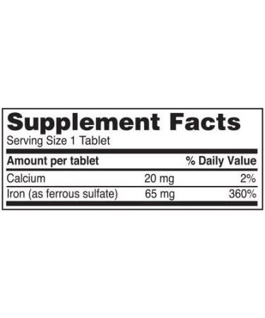 Reliable 1 Ferrous Sulfate 325mg Iron Supplement - 200 Iron Tablets, 2-Pack | High Strength Iron Pills for Better Health - Buy Online on GoSupps.com