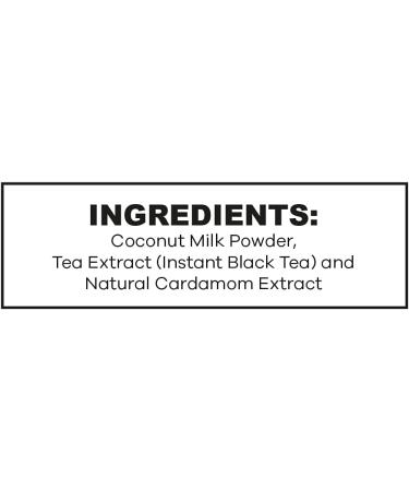 QuikTea Vegan Unsweetened Cardamom Chai Tea Latte - 10 Count Single Box - All Natural & Preservative Free Authentic Instant Chai Vegan Cardamom Unsweetened 10 Count (Pack of 1) - Buy Online on GoSupps.com