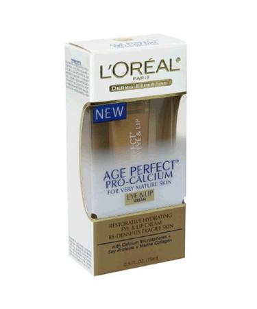L'Oreal Age Perfect Pro-Calcium Eye and Lip Cream for Very Mature Skin  0.5-Ounce Tube