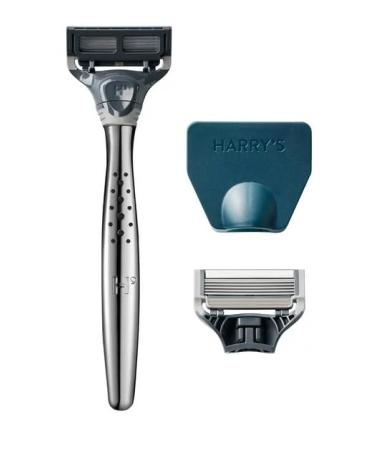 Men's Harry's Manual Craft Razor Handle & Blades Set with Post-Shave Balm | Premium Shaving Essentials - Buy Online on GoSupps.com