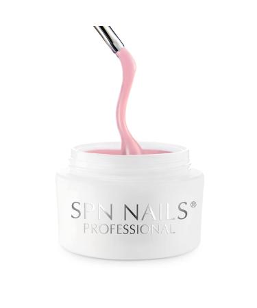 SPN Nails Professional TiXo Gel Cover Nude by MAD 50g- Gel Builder For Extension - Nail Strengthener - Opaque Pink Effect - Professional Home & Salon Use LED/UV Lamp Curable