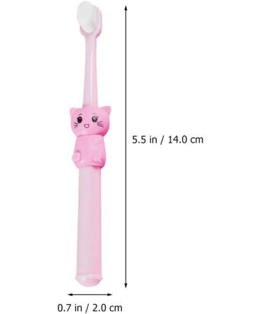Healifty 3pcs Cartoon Cat Kids Toothbrushes - Soft Bristles for Toddlers and Children - Buy Online on GoSupps.com