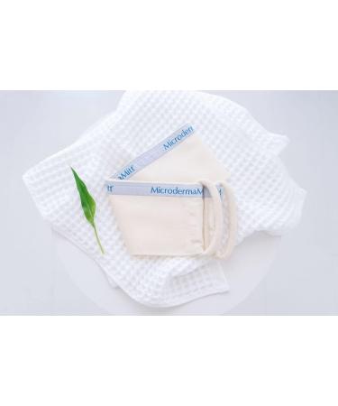 MicrodermaMitt Exfoliating Turkish Back Scrubber - Double Sided Shower Exfoliator for Men and Women - Buy Online on GoSupps.com