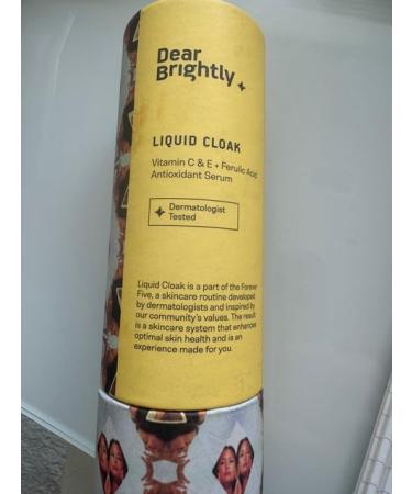 Dear Brightly Vitamin C Serum with Ferulic Acid & Vitamin E | Glowing Skin Sensitive Skin Friendly | Refillable 0.7 fl oz Glass Bottle - Buy Online on GoSupps.com