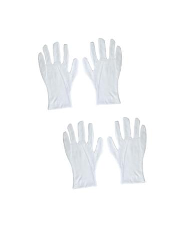 minkissy Cotton Work Gloves 12 Pairs Work Gloves Cotton Gloves Factory Gloves White Gloves Lengthen White Work Gloves