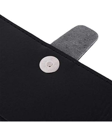 Foldable PU Leather Scissor Bag - Barber Hairdressing Tool Pouch Case in Black - Buy Online on GoSupps.com