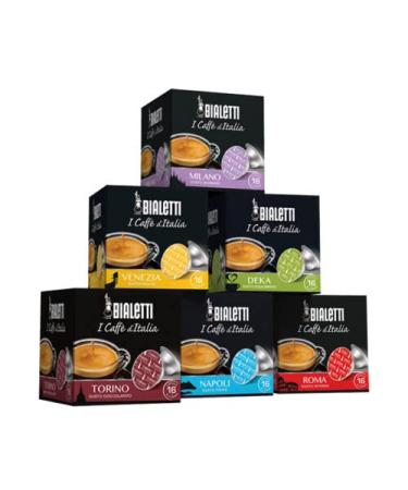BIALETTI 128 coffee capsules of your choice for Mokespresso Mokona Mini Express