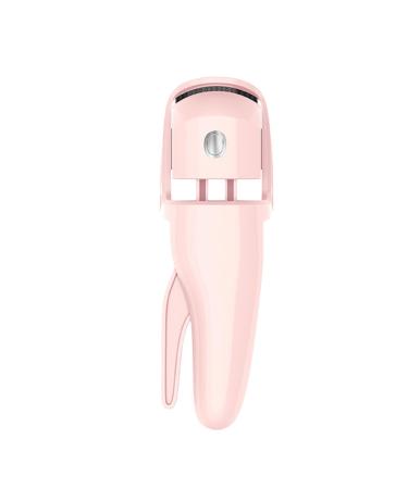 lyanny Eyelash Curler Heat Lash Curling Tool Eye Curler for Lashes - Rechargeable Eye Lash Makeup Tool Handheld Eyelash Heated Curler for Most Eye Shapes Pink