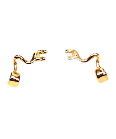 Wekiva replacement nose cushion holder made of metal nose bridge 1 pair of metal-plug-in-glass nasal cushion arm replacement glasses-nose padding arm holder glasses repair set gold
