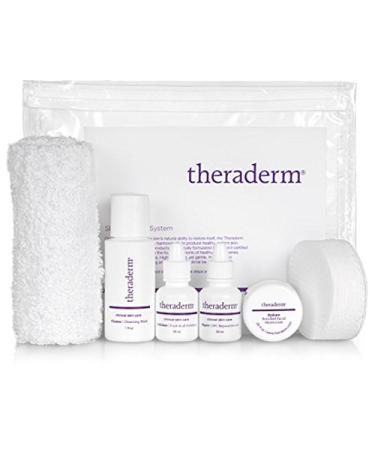 Theraderm Skin Renewal Travel System with Gentle Moisturizer - TSA Approved - 2-week supply