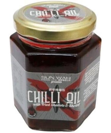 Sun Wah Chilli Oil - Fried Shallots & Shrimp 180g (Pack of 2) HALAL & Gluten Free - Buy Online on GoSupps.com